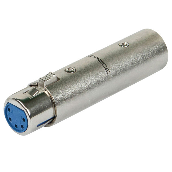 3-Pin XLR Male to 5-Pin XLR Female DMX adapter