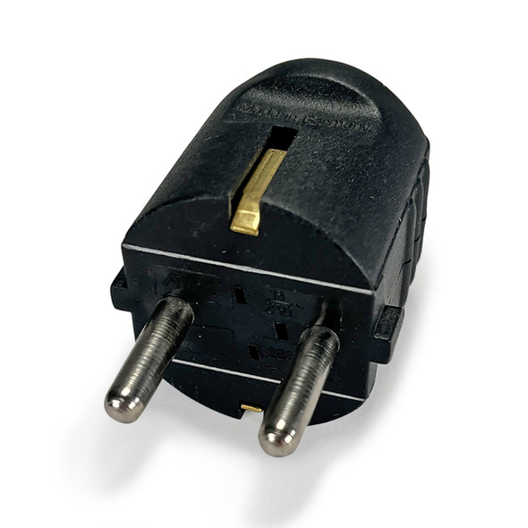 Schuko Male Plug 16A/250VAC Black