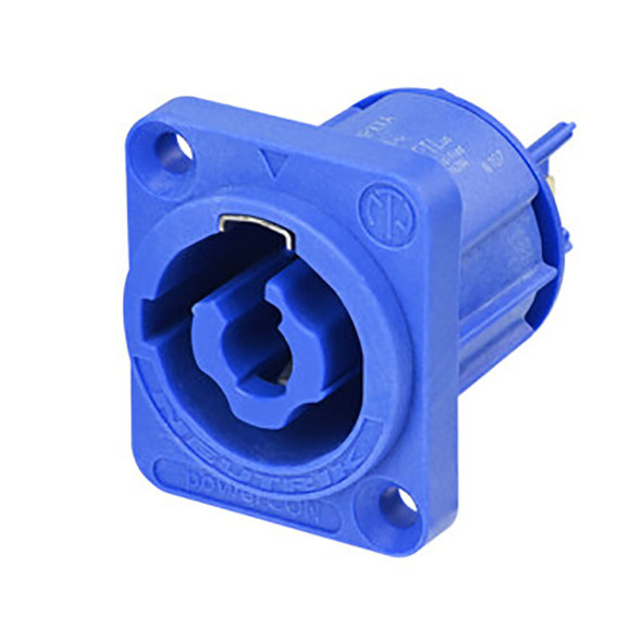 Neutrik NAC3MPXXA-WOT PowerCON Blue Chassis Receptacle without