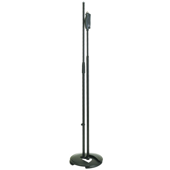 K&M 26075 Stackable Microphone Stand with soft-touch clutch detail 3
