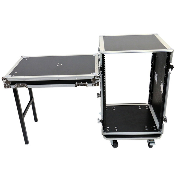 OSP 16 Space ATA Rack with Utility Table Lid attached