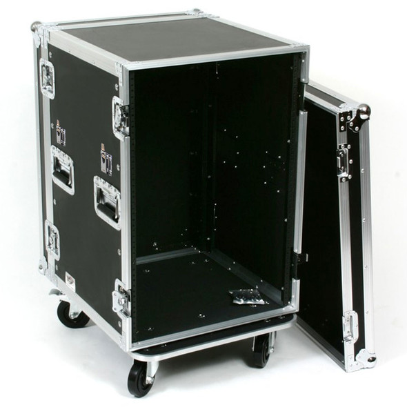 OSP 16 Space ATA Rack with Utility Table Lid interior