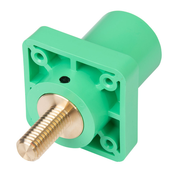 Marinco Cam-Type Panel Mount Threaded Stud Male Green back