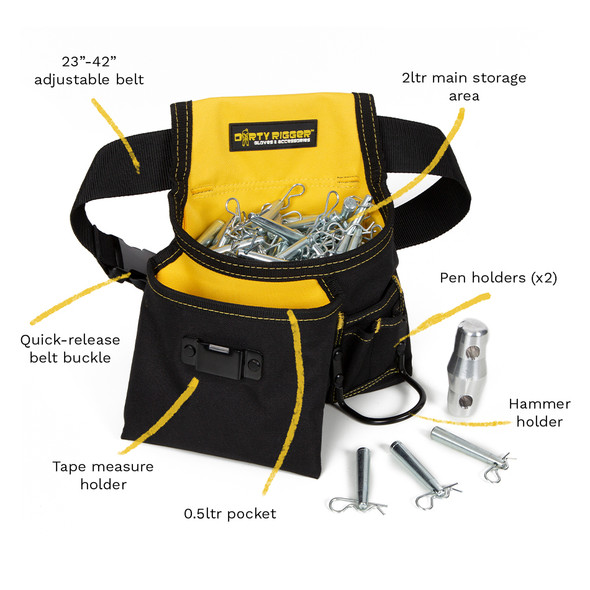 Dirty Rigger Truss Pin Bag features Dirty Rigger Truss Pin Bag features