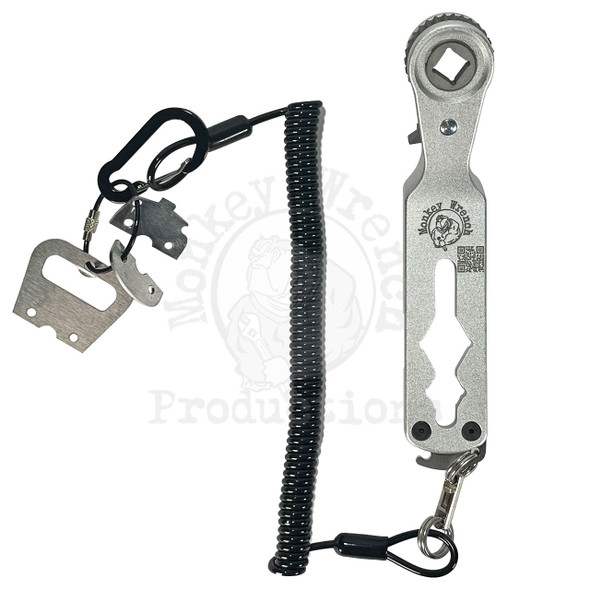 Monkey Wrench Ratcheting Wrench with lanyard