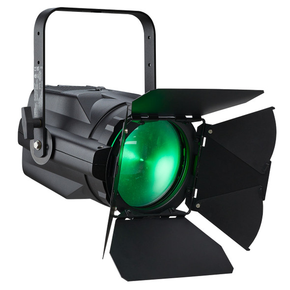 ETC ColorSource Fresnel V right with barndoor green
