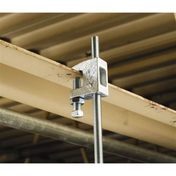 Beam clamp in use