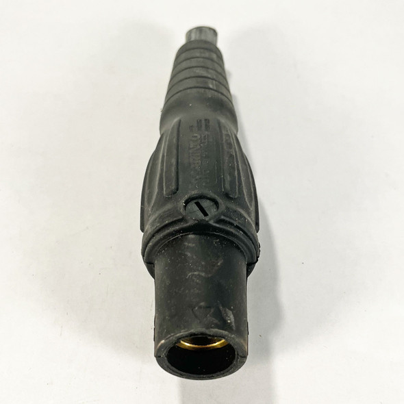 Used Cam-Type Female Inline Connector, Black