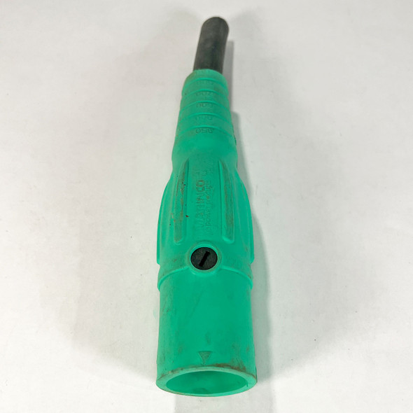 Used Cam-Type Male Inline Connector, Green