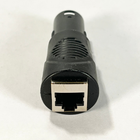 Open box Accu-Cable RJ45 Ethernet to 5-Pin XLR DMX Male Adapter RJ45 view