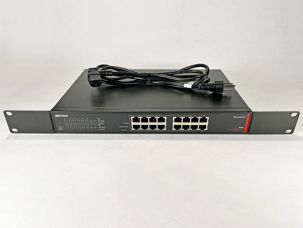 Buffalo 16-Port Gigabit Switch front with cord