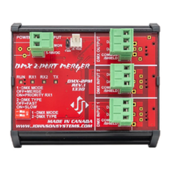 JSI DMX Merger 2-port DIN Rail