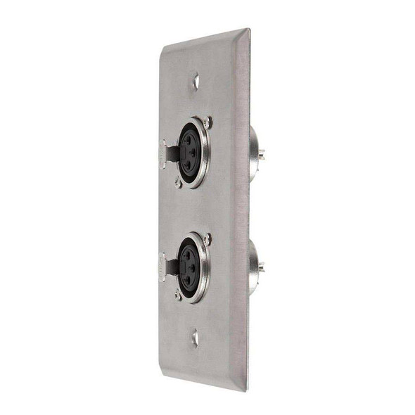 Wall Plate 1 Gang with 3pin XLR Female side