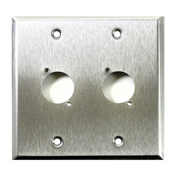 Wall Plate 2 Gang with 2 Ports