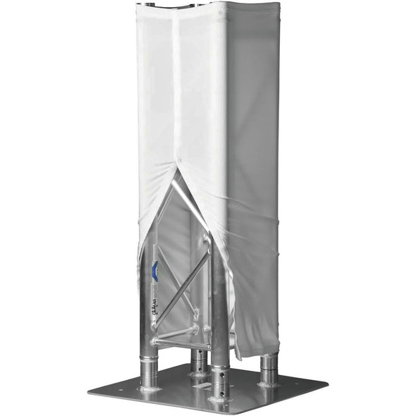 Truss Cover with Hook & Loop White, 5 ft.