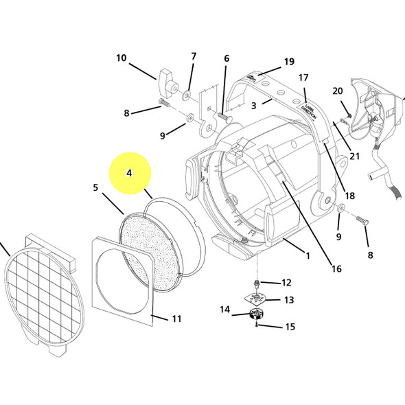 ETC Source Four PARnel diagram