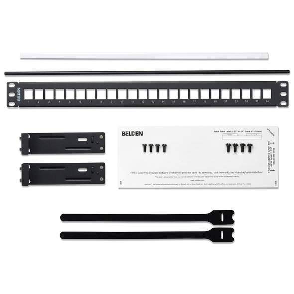 Belden KeyConnect Patch Panel 24 Port 1U, Empty