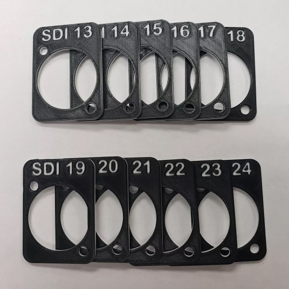 Rack Panel Labels "SDI" 13-24