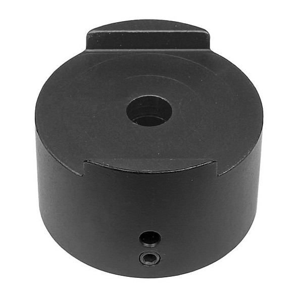 Light Source Mega-Coupler Pipe Adapter - Black top view