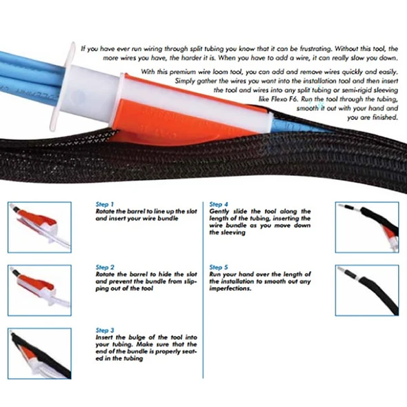Braided Sleeve Loom Tool instructions