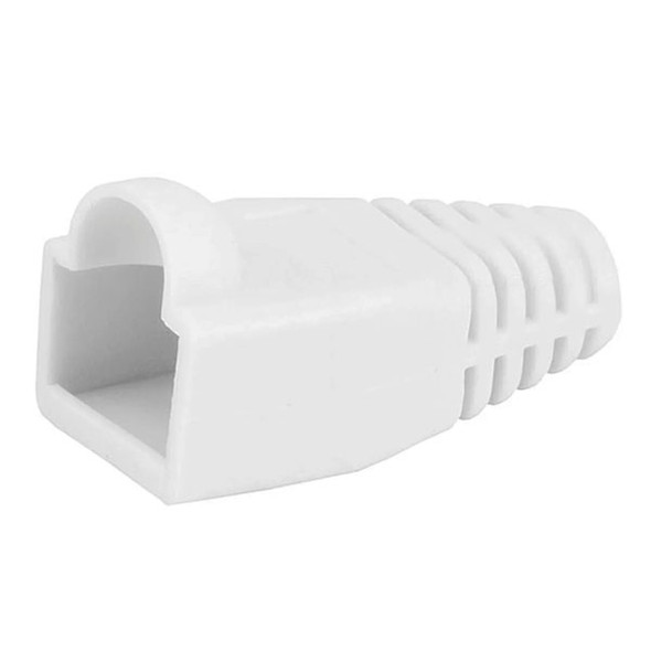 RJ-45 Color Coded Strain Relief Boot white