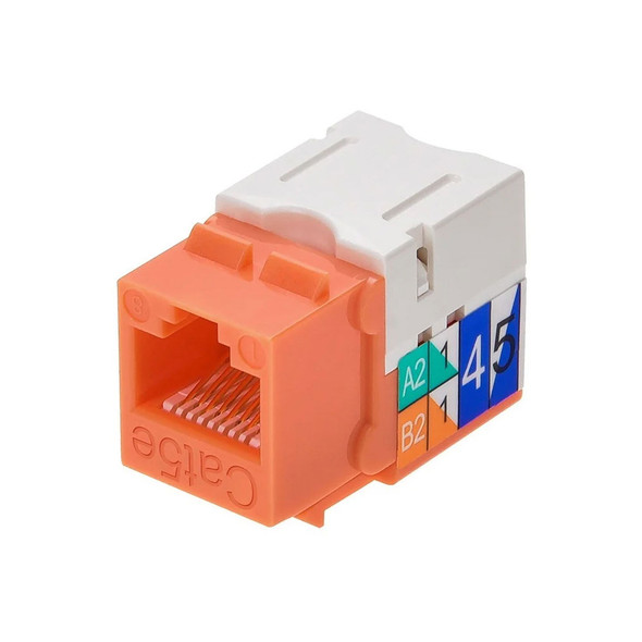 Keystone Jack CAT5e RJ45 orange