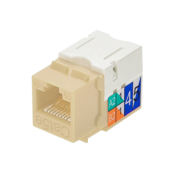 Keystone Jack CAT5e RJ45 Tan