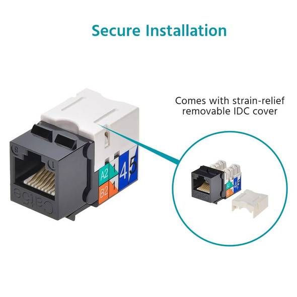 Keystone Jack CAT5e RJ45 removable cover