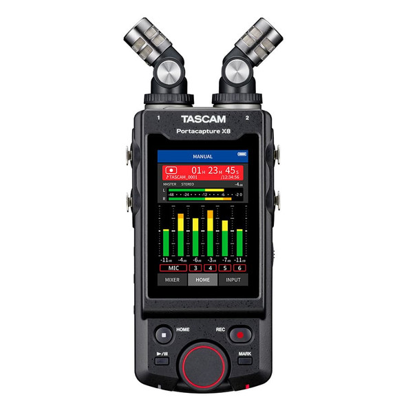 Tascam Portacapture X8 front a-b rec