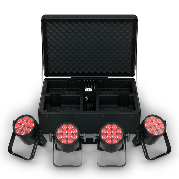 Chauvet DJ Freedom Par Q12 x4 with case front