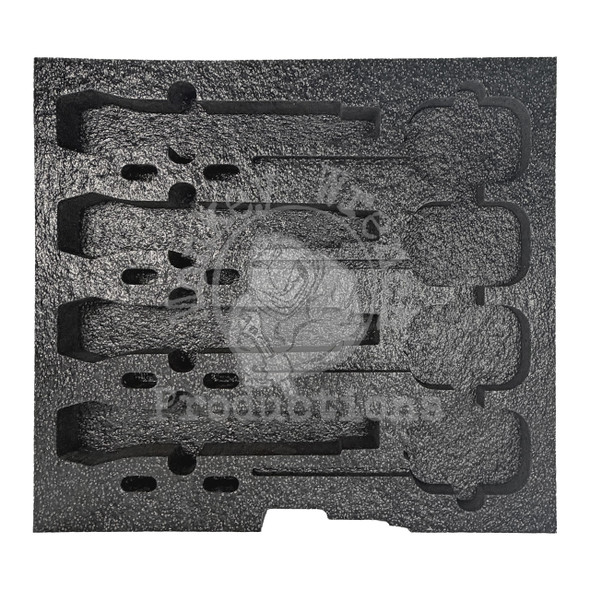 Foam Insert for 4 Shure SLXD Mics front