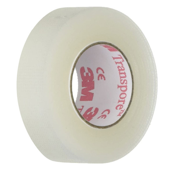 3M White Transpore Surgical Tape 1/2" Roll