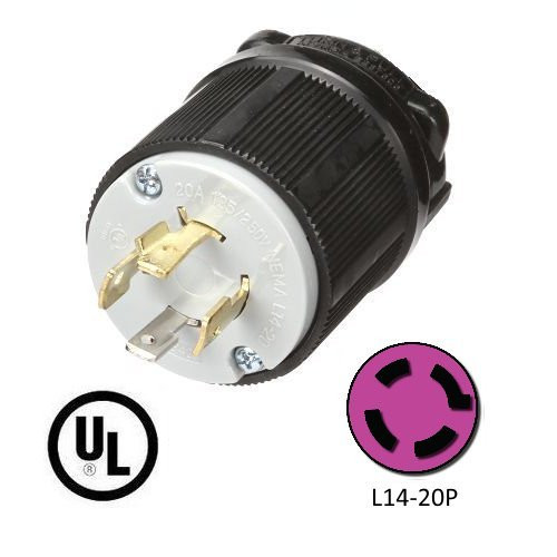 Century Locking Plug 20A 125/250V NEMA L14-20P - Monkey Wrench