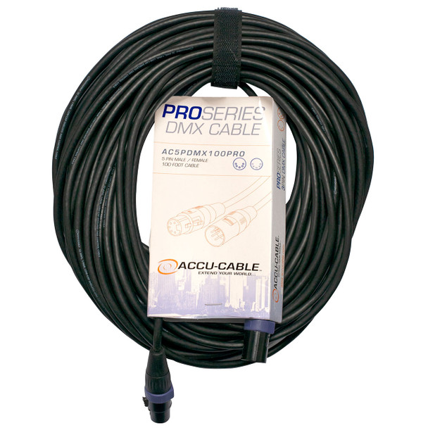 Accu-Cable 5-Pin DMX Pro 100 ft Cable