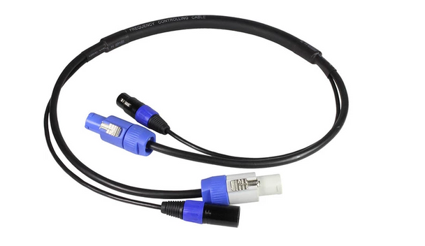 Blizzard Cables DMX 5-Pin and PowerCON Blue/Grey - 3 ft Combo Cable