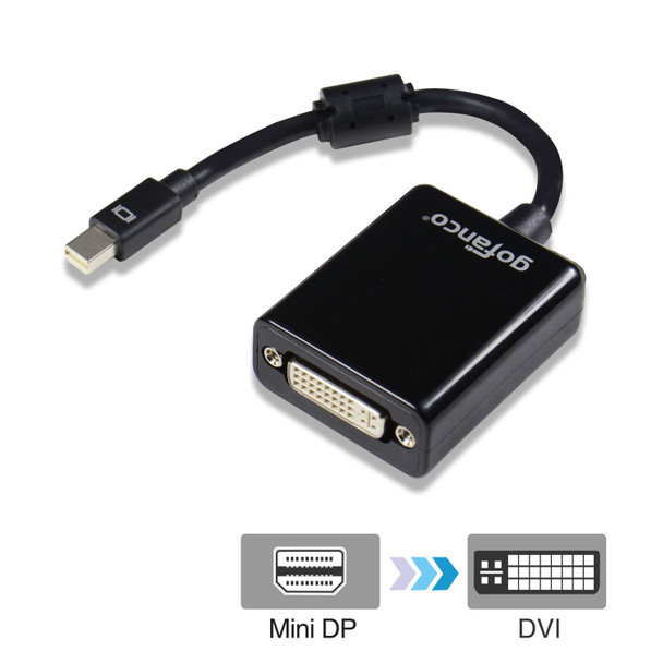 Mini DisplayPort to DVI Adapter Black