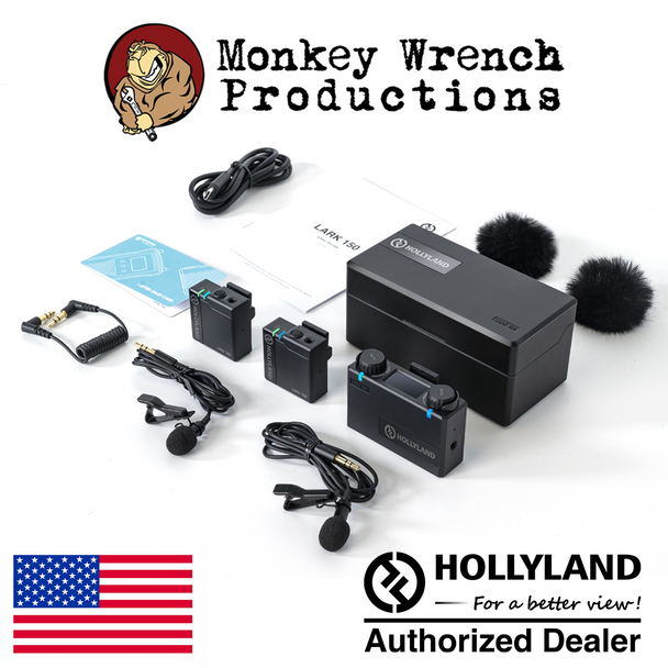 Hollyland LARK 150 Wireless Dual Microphone System - Black