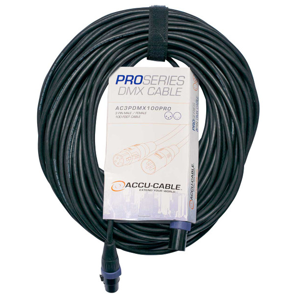 Accu-Cable 3-Pin DMX Pro 100 ft Cable