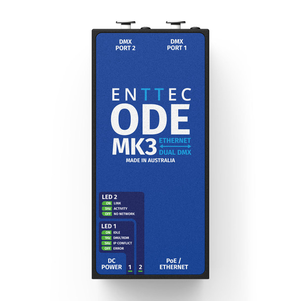 ENTTEC 70407 Open DMX Ethernet ODE MK3 front view