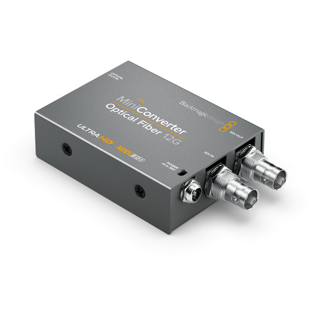 Blackmagic Design Mini Converter Optical Fiber 12G right angle