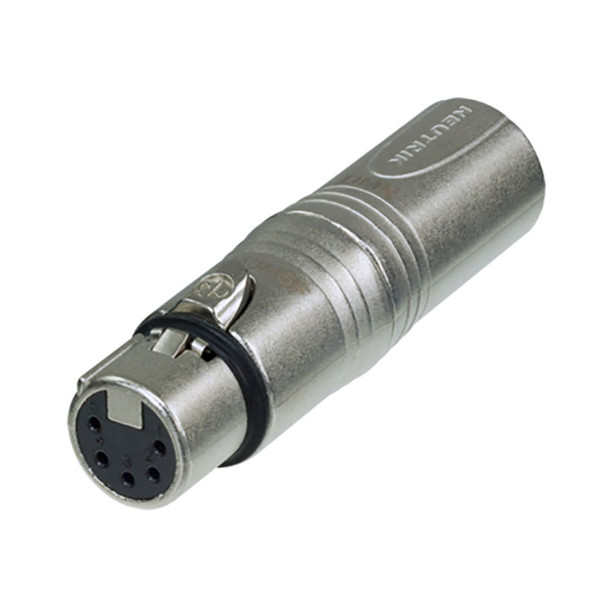 Neutrik NA3M5F 3-Pin Male to 5-Pin Female XLR Adapter male end