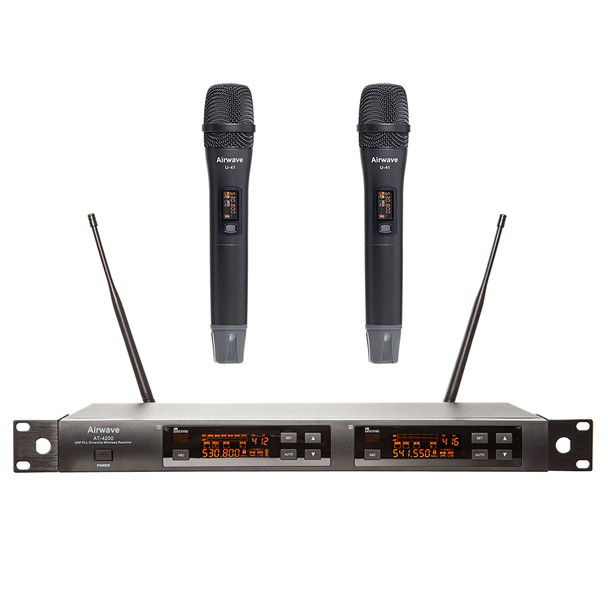 Airwave Technologies AT-4210 Dual Channel Wireless Handheld Microphone System