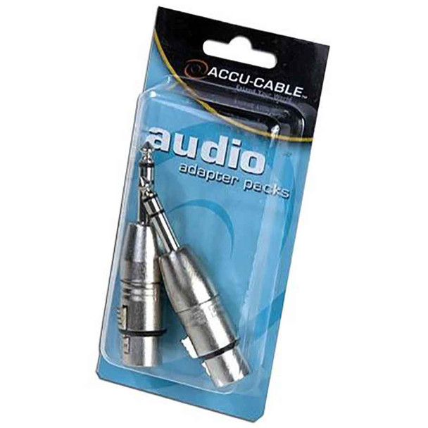Accu-Cable 3-pin XLR to Male 1/4" Adapter
