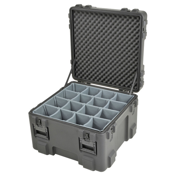 SKB Cases 3R2727-18B rSeries with Dividers open left