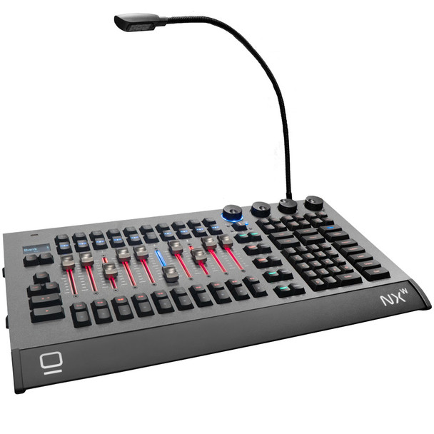 Obsidian NX W Console with desk lamp