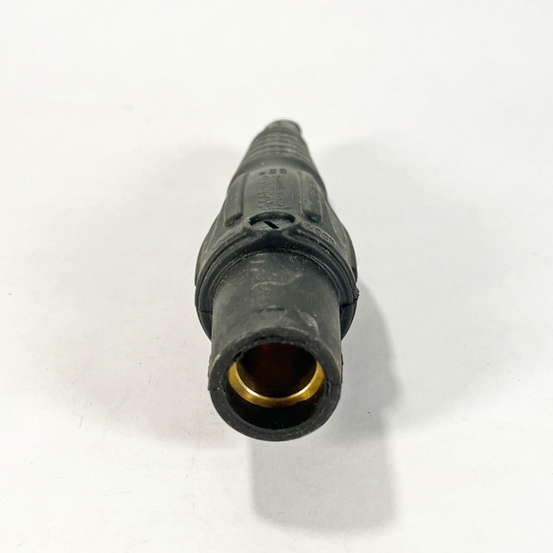Used Cam-Type Female Inline Connector, Black
