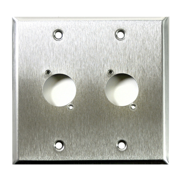 Wall Plate 2 Gang with 2 Ports