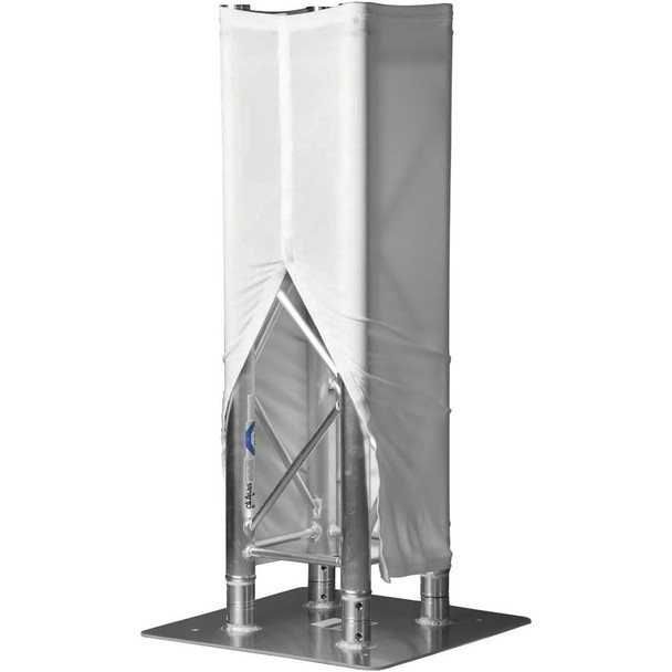 Truss Cover with Velcro White, 10 ft.