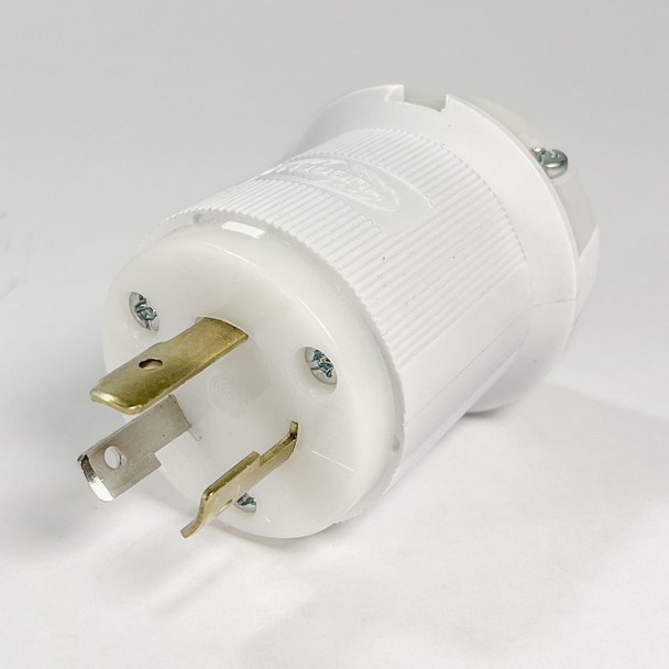 Hubbell HBL2311WT Twist Locking Male Plug, White (Lot of 10)