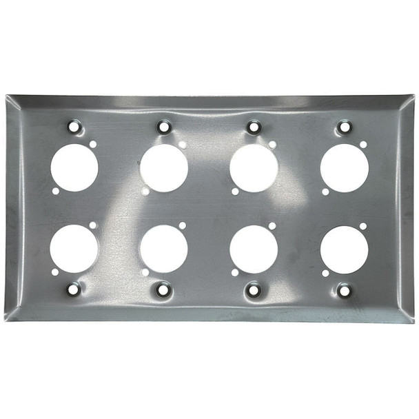 Wall Plate 4 Gang with 8 D-Size Ports